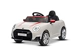 Elektrisches Kinderfahrzeug BMW Mini Cooper 12V, weiß, MP3-Player mit USB-...