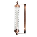 Außenthermometer mit Bronze-Effekt Design, Stilvolles Gartenthermometer,...