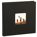 Hama Fotoalbum Jumbo 30x30 cm (Fotobuch mit 100 schwarzen Seiten, Album...