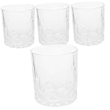 LOORGVEL 4 Stück Teiliges Whiskyglas mit Edlem Gravurdesign...