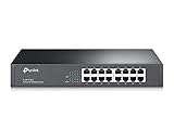 TP-LINK TL-SF1016DS 16 Port Netzwerk Switch (lüfterloses...