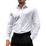 Generisch Herren Hemd Langarm Button Down Business Regular Fit Bügelfrei...