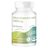 Vitamintrend Olivenblattextrakt 1000mg, 120 Tabletten, hochdosiert, 20%...