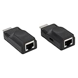 HDMI Extender, HDMI zu RJ45-Konverter, 1080p 60 Hz Bis 60 M/196,85 Fuß...