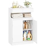 Hzuaneri Badezimmerschrank, Badschrank, Aufbewahrungsschrank mit 2...