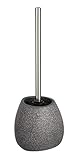 WENKO WC-Garnitur Mod. Pion, in natürlicher Stein-Optik, WC-Bürstenhalter...