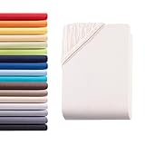 Hometex Premium Textiles Spannbettlaken Spannbetttuch 180-200 x 200 cm,...