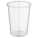 1-PACK Trinkbecher transparent klar mit Eichstrich 0,4 l, 400 ml, PP, 200...