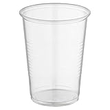 1-PACK Trinkbecher transparent klar mit Eichstrich 0,4 l, 400 ml, PP, 200...