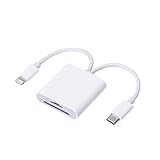 Dual Slot SD Kartenleser für iPhone/iPad und USB-C-Geräte,...