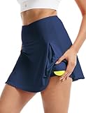 FitsT4 Sports Damen Tennisröcke Hohe Taille Rock Golf Athletisch Laufen...