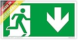 Schild Notausgang | extra langnachleuchtend | PVC selbstklebend 297x148mm |...