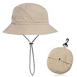 SMYJDMM Wanderhut Anglerhut, Schnell Dry Packable Hut, Sonnenhut Damen...