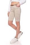 Kendindza Chino Shorts Damen Kurze Bermuda Shorts Damen Knielang Kurze Hose...