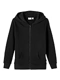 NAME IT Sweatshirt mit Kapuze und Reißverschluss Black 116