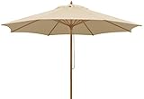 Schneider Sonnenschirm Malaga, natur, 300 cm rund, Gestell Alu/Stahl,...