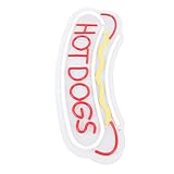 Jiawu Hot Dog Neon Zeichen Energieeffizienter LED -Leuchtstreifen für Fast...