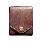 Kompakte Klappgeldbörse, minimalistische Geldbörse, Kartenetui aus Leder...