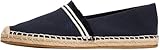 Tommy Hilfiger Damen Espadrilles Fringe Canvas Closed mit Logo, Blau (Space...