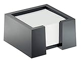 Durable Zettelkasten Cubo, schwarz, mit 500 Notizzetteln im Format 90x90...