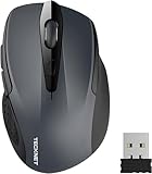 TECKNET Kabellose Maus, Pro 2.4G 2600 DPI funkmaus 6 Tasten mit Nano...