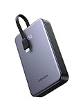 UGREEN Power Bank 20000mAh 22.5W, Powerbank mit integriertem USB-C Kabel,1...