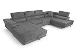 SOFILAND Ecksofa Aller U XXL-Ecksofa mit Schlaffunktion und Zwei...