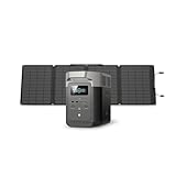 EcoFlow DELTA 2 tragbare Powerstation mit 110W Solar Panel, balkonkraftwerk...