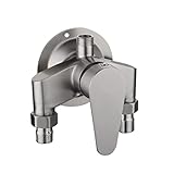 Shuiltad SUS 304 Edelstahl Freiliegende Duscharmatur mit Steuerventil...