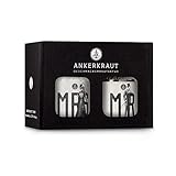 Ankerkraut Hochzeits-Box, Salz & Pfeffer als Geschenk, im Korkenglas (Mr. &...