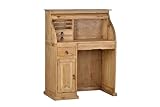 MiaMöbel Sekretär Mexico Möbel 98x125x50 cm Landhausstil Massivholz...