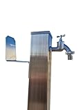 Wassersäule Edelstahl 3/4' Zoll 95 cm mit SchlauchhalterWasserverteiler...