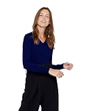 State Cashmere Damen Strickpullover 100% reines Kaschmir Feinstrick Langarm...