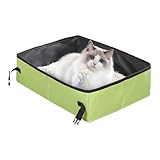 Lunaobrik Faltbare Katzentoilette, faltbar, für Reisen, Katzentoilette,...