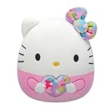 Squishmallows SQSN00602 - Hello Kitty Starshine mit Regenbogenherz 25 cm,...