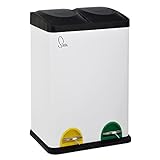 SVITA TC2X20 Küchen-Eimer 40Liter Fassungsvermögen 2x20L Abfalleimer...