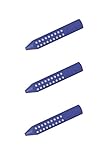 Faber-Castell 187101 - Dreieckradierer Grip 2001 (3X Blau)