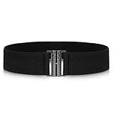 Jeffdad Damen Breiter Elastischer Taillengürte, Einfacher Elastischer...