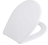 DomoDomo WC-Sitz (Toilettensitz, Klobrille) – Weiß, universell, Modell...
