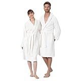 Chakra Unisex-Bademantel – 60% Baumwolle, 40% Bambus, 300 g/m²...