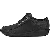 Clarks Damen Funny Dream Brogue, Black Leather, 38 EU