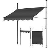 KESSER® Sonnenschutz Markise manuell ausziehbar 300cm | Sonnensegel UV...