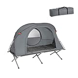 SoBuy faltbar Survival-Zelt Feldbett mit Zelt Feldbett 4 in1 Camping Set...