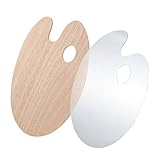 AKlamater 2 Stück Mischpalette (Holz, Acryl) - Natur-Rustikal mit...
