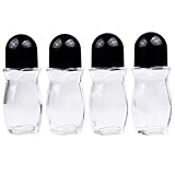 Kare & Kind Nachfüllbare Roll-On Deo Glasflaschen (4-Pack) - Leer- 50 ml -...