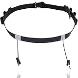 Triathlon Startnummernband, Laufgürtel mit Nummernhalter, Ring Running...