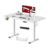 SANODESK Höhenverstellbarer Schreibtisch 110 x 54cm KOMPLETTER...