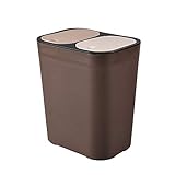 Stainless Steel Trash Can Double Cover Classification Storage Bucket Dry...