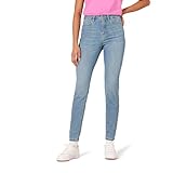 Amazon Essentials Damen Skinny-Jeans mit Hohem Bund, Helle Waschung, 46