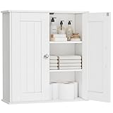 Miphlian Badezimmerschrank Wandmontage, Schrank über der Toilette mit...